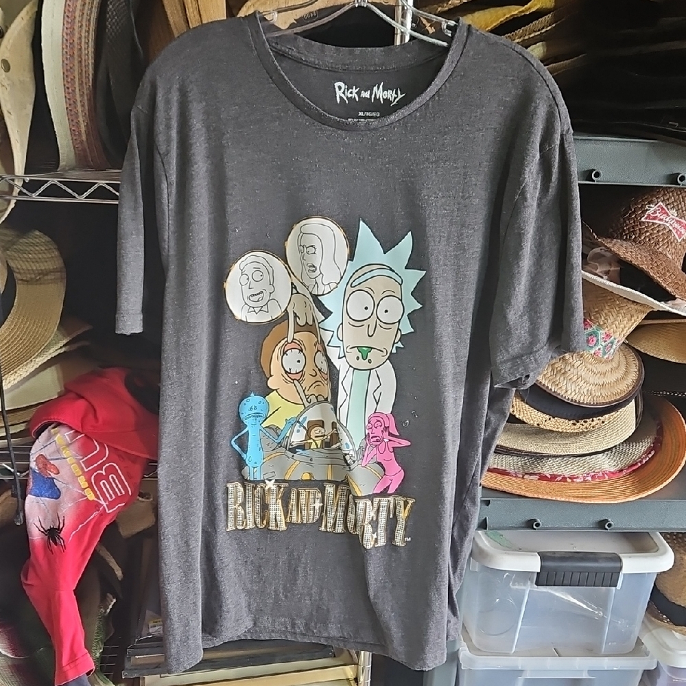 🌟3/$25🌟 MAD Engine Rick and Morty Charcoal Tee